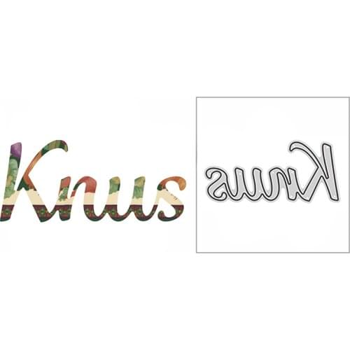 New Hug Danish Word Craft Embossing Mold 2021 Metal Cutting Dies for DIY Decorative Scrapbooking Album Card Making No Stamps