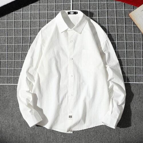 Mens Oversized Shirts White Mens Fashion Cotton Blouse 5xl Oversize Long Sleeves Dress Shirt for Men Man Clothing Casual