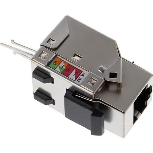 2021 New 1Pc RJ45 Keystone Cat6 Shielded FTP Copper Alloy UTP Network Module Keystone Jack Network Connector Adapter Information