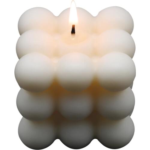 3D cube candle silicone mold small Round Ball fondant cake mold for baking car pendant plaster mold