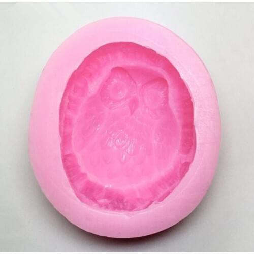 Owl Shaped Silicone Soap Molds 3D Cute Owl Cake Mold Soap Making