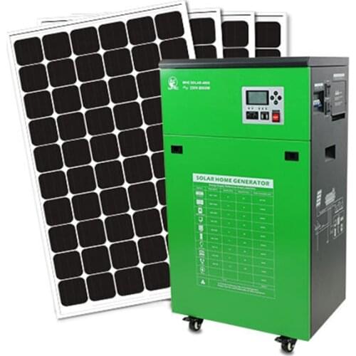 WHC Top Sale Home Use Off Grid Solar Panel System Portable Solar Lithium Battery 4000W Solar Panel Home Solar Energy Systems