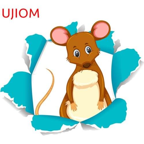 UJIOM Cute Mouse Moisture Proof Wall Decorations Living Room Decals Childrens Bedroom Decoration Wall Stickers Mural Art