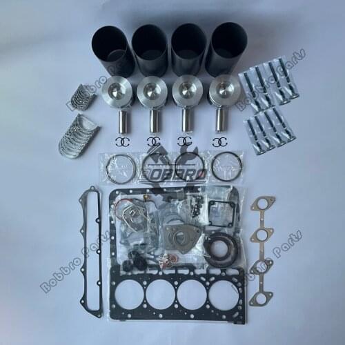 V3800 V3800-DI-T-E2B/E3B/E3BG Overhaul Rebuild Kit Valve Full Gasket Liner Piston Ring Main Rod Bearing For Kubota Tractor M105