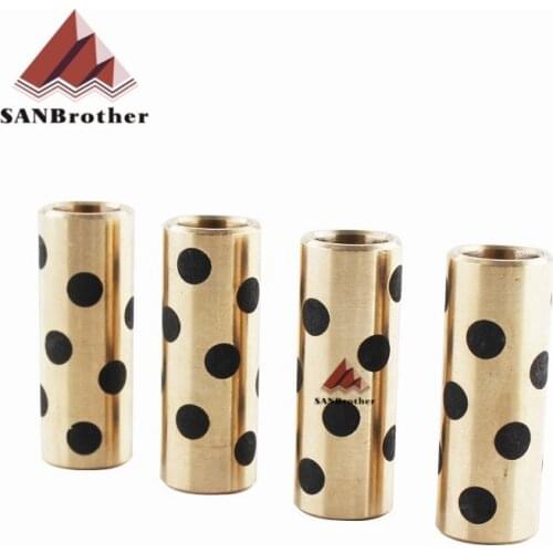 3D Printer Part Accessories Upgrade Ultimaker 2 + UM2 Extended+ graphite copper sleeve Sintered Bushing self lubricating bearing