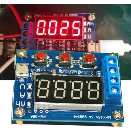 ZB2L3 Battery Tester LED Digital Display 18650 Lithium Test Supplies Battery Power Lead-acid Capacity Resistance Meter Disc Z7C1