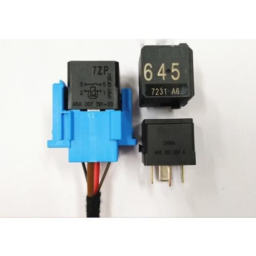 1PCS 4H0 951 253 A645/4 foot relay base connector 7M0951253 A For Volkswagen Passat Touran Lavida