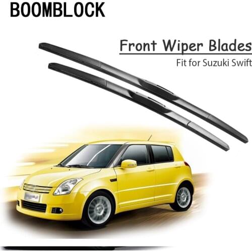 BOOMBLOCK 2pc Car Windshield Rubber Wiper Blades Arm Kit For Suzuki Swift MK5 2017 2016-1995