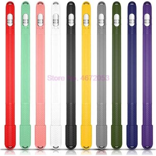 200pcs/lot Soft Silicone Case For Apple Pencil 1st Case for iPad Pro 9.7/10.5/12.9 Tablet Touch Pen Protective Sleeve Holder