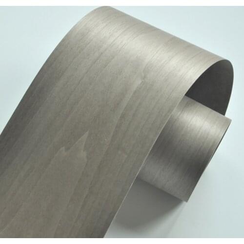 2021 Dyed Grey Walnut (C.C) Wood Veneers Size 2800 x180MM Furniture Natural Material bedroom table Veneer Flooring