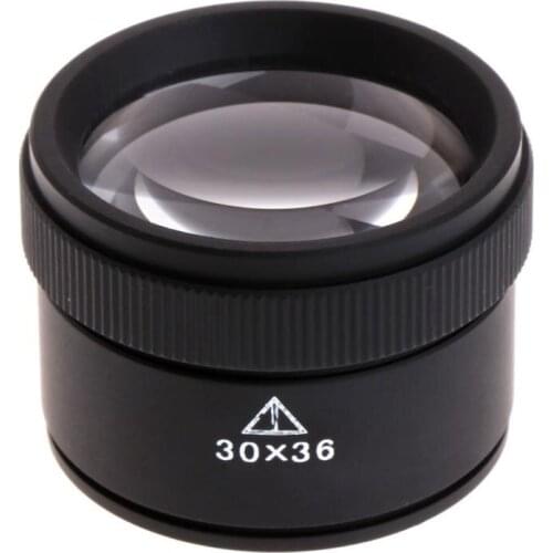 30X Portable Optics Loupe Magnifier Magnifying Glass Lens For Jeweler Coins Stamps