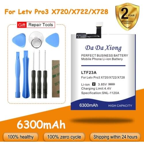 High Capacity LTF23A 6000mAh Battery For Letv LeEco Le Pro 3 X720 X722 X728 Replacement Batteria + Free Tools