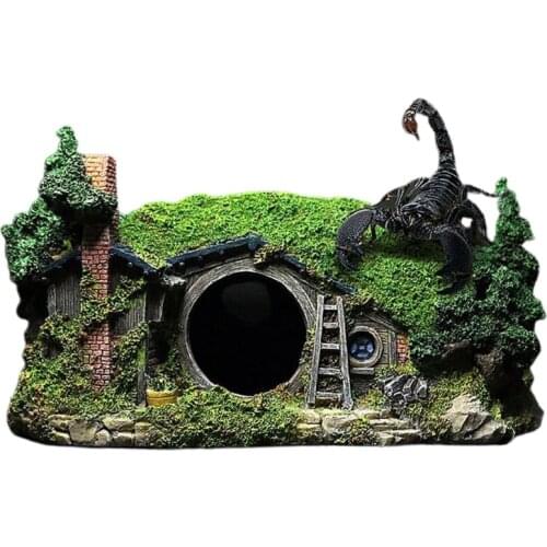Aquarium Decoration House Providing Shelters Hiding Spots Safe for Freshwater Saltwater Fish Tank Betta Fish Accessories