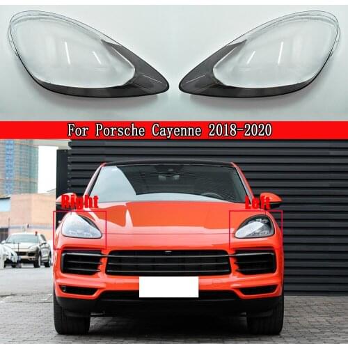 Car Lamp Shell Masks Front Headlight Cover Lens Glass Headlamps Transparent Lampshade For Porsche Cayenne 2018-2020