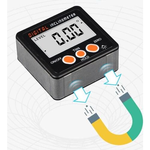 IP65 green Angle Protractor Universal Bevel 360 Degree Mini Electronic Digital Protractor Inclinometer Tester Measuring Tools