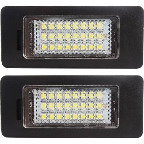 Easy to install Number Plate Light A Pair Car Styling 3W 6000K Super Bright For BMW Light Source 24 LED