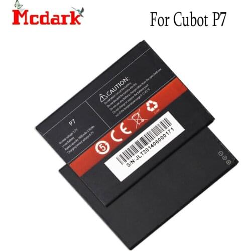 Mcdark For Cubot P7 Battery Replacement High Quality Large Capacity 1600mAh Back Up Bateria For Cubot P7 Smart Phone