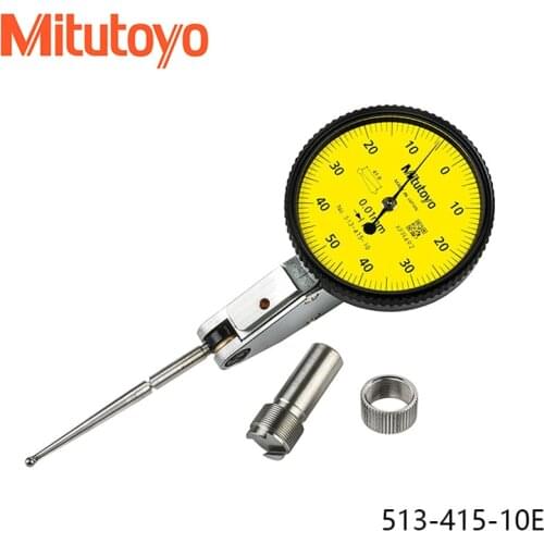 MITUTOYO 513-415-10E TI-123EX Measuring Range 1mm/0.01 0-50-0 Japan made Long Probe Lever Dial Indicators