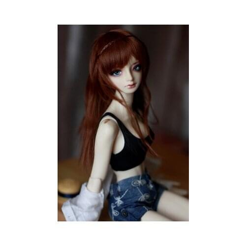 BJD.SD doll clothes suitable for 1/3 1/4 MSD size black imitation dyed small bra/vest underwear doll accessories