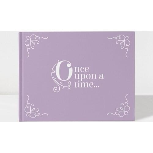 Personalised Fairytale Wedding Guest Book, Once Upon a Time Book, Custom bridal shower Guest Book, Color Choices Available