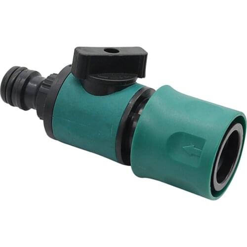 Plastic Valve with Quick Connector Agriculture Garden Watering Prolong Hose Irrigation Pipe Fittings Hose Adapter Switch 1 Pc