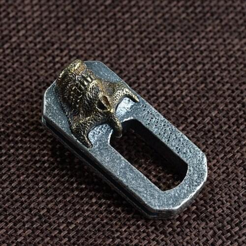 925 Sterling Silver Thai Mens Skull Gothic charm pendant (without chain) A3193