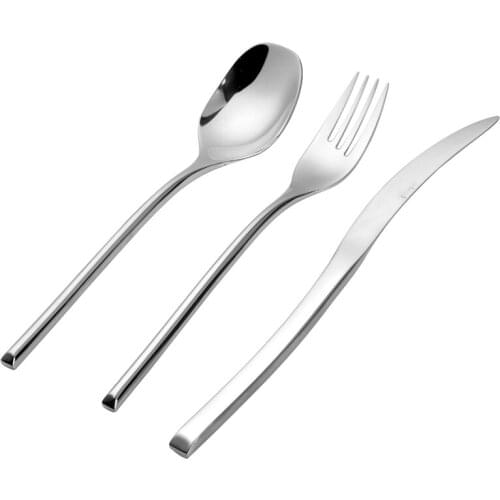 Luxury Tableware Set Knife Fork Spoon Set Dinnerware Stainless Steel Table Cutlery Kitchen Device Sets Flatware Set Zero Waste