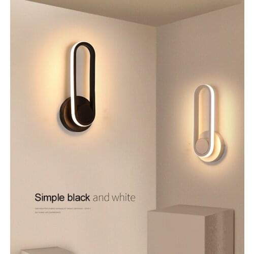 Modern Minimalist Rotatable Led Aisle Wall Lamp Bedroom Bedside Lamp Stair Living Room Background Porch Home Bedside Wall Lamp