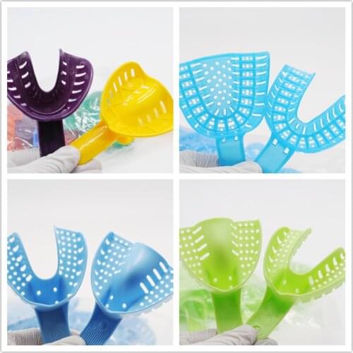 Dental Lab 4Type Plastic Impression Trays Autoclavable Central Supply