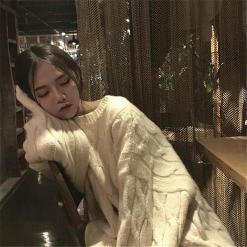 Woman Sweaters Chandails Womens Autumn Winter Clothing Outer Wear Loose Top Mori Style Pullover Sweater