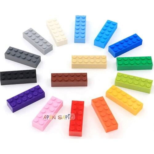 100pcs 2x6 Dot DIY Building Blocks Thick Figures Bricks Educational Creative Size Compatible With 2456 Plastic Toys for Children