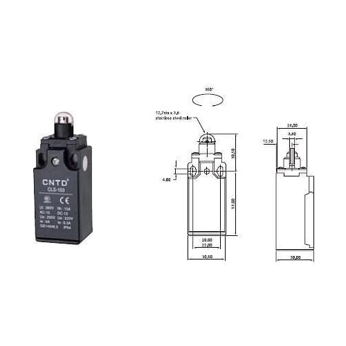 4Pcs/Lot Top Quality Original CNTD CLS-103 Limit Switch/Micro Switch Ui 380V Ith 10A ,Economical & plastic type