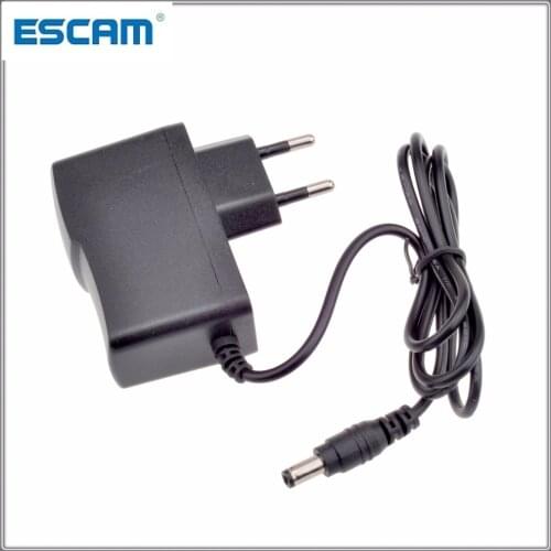 AC/DC 100-240V DC 12V 1A EU Plug Power adapter charger Power Adapter for CCTV Camera 2.1mm * 5.5mm