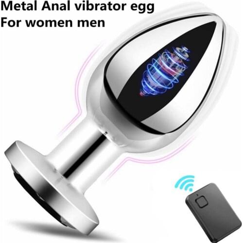 Anal Vibrator For Women Men Butt Plug Prostate Massager Wireless Remote Control Anal Plug Masturbator Sex Toys For Adults Gay