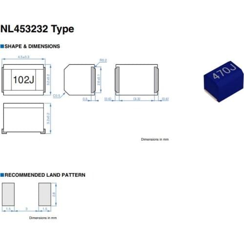 Free Shipping 500pcs/lot 1812 4532 5% FIXED IND 560UH 50MA 30 OHM NL453232T-561J-PF