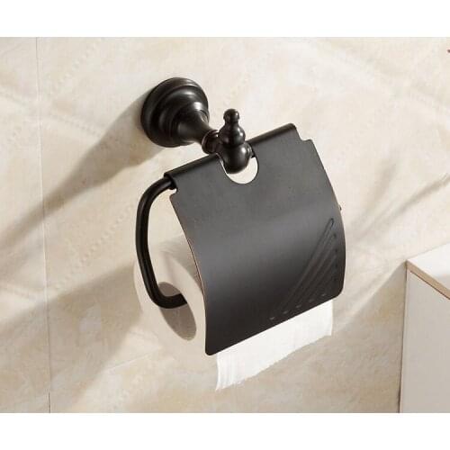 Black Oil Rubbed Brass Wall Mounted Bathroom Toilet Paper Roll Holder Bathroom Accessory mba824