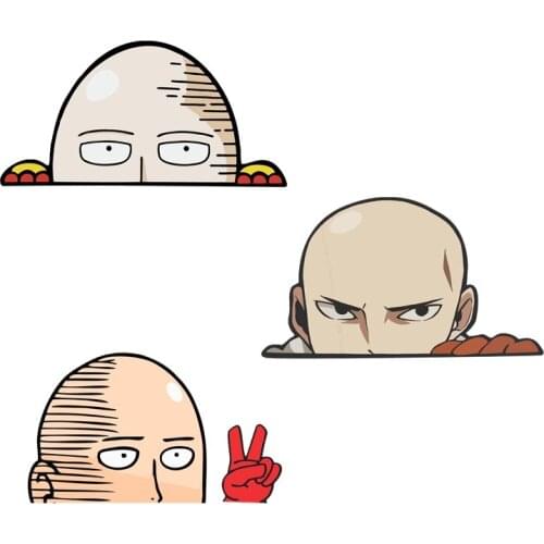 Fuzhen Boutique Decals Exterior Accessories One Punch Man Sticker Peeker Funny Car Sticker DIY Scratch-proof Vinyl Material