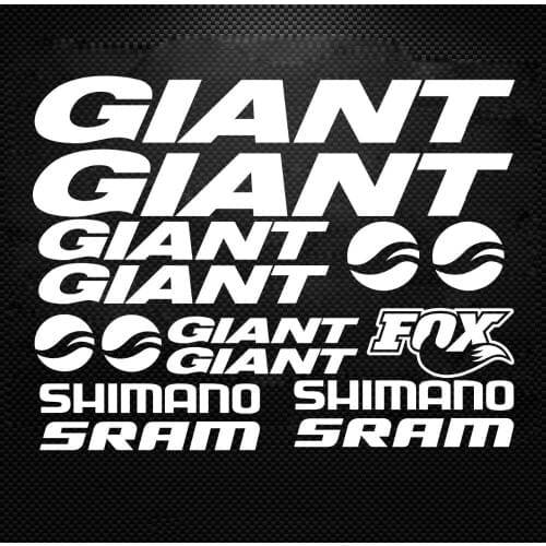 Giant Bike Bicycle Ride Frame Sticker Decals Vinyl Die Cut MTB DH Cycling Road Ride Rack paint protection vinyl decal sticker