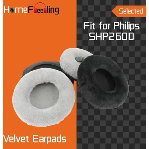 Homefeeling Earpads for Philips SHP2600 Headphones Earpad Cushions Covers Velvet Ear Pad Replacement