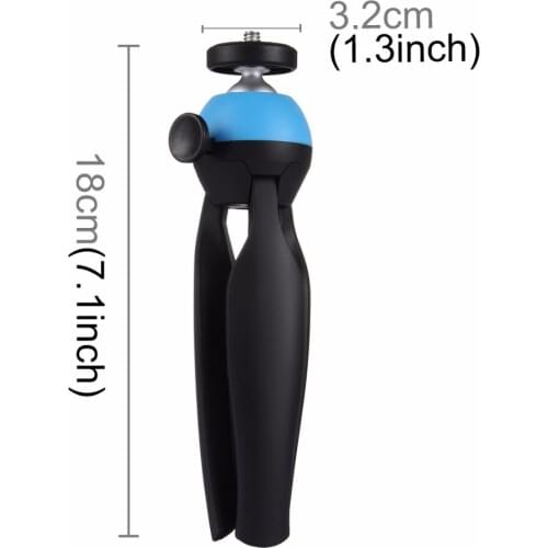PULUZ Pocket Mini Tripod Mount with 360 Degree Ball Head for GoPro Sport Cameras / DSLR Cameras / Smartphones