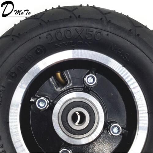 Wheel 200x50 Electric Scooter Tyre 8" Scooter Tire Aluminium Alloy hub Solide Tire or Pneumatic Tire Inflation Electric Vehicle