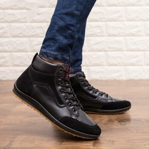 Lightweight Leather Shoes Men Sneakers Fashion Mens Summer Shoes Breathable Male Shoe Hot Sale High Top Shoes Big Size 46