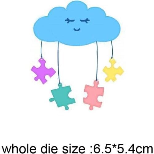 Metal Cutting Dies cloud hanging 65*54mm 2020 new craft die Stencil For DIY Scrapbooking Paper/photo Cards Embossing Dies