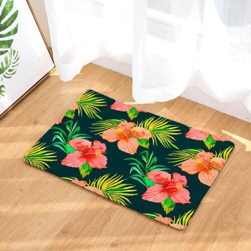Flowers Cartoon Floor Mats Living Rooms Anti-slip Carpet for Bedroom Kitchen Bathroom Rug Welcome Mats for Front Door