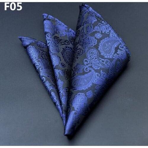 Hot 25*25cm Mens Suits Handkerchiefs Polyester Floral Printed Pocket Square Polka Dots Hankies Men Business Casual Square Towel