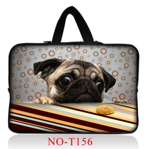 Pug Soft Sleeve Laptop Bag For Macbook Air Pro Retina 11 12 13 14 15 inch Notebook PC Tablet Case Cover for HP Dell Mac book