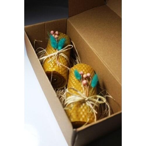 2'li Wax Candle Set candles and scents свечи и ароматы velas y aromas