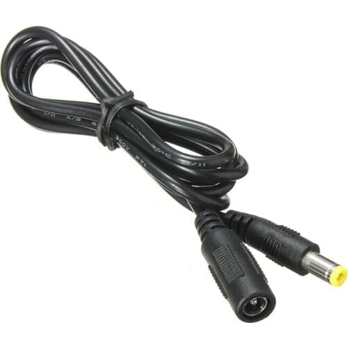 New 5.5mm x 2.1mm DC Power Jack Male to Female Extension Cable Cord Lead ConnectorCable Length:1.2 M