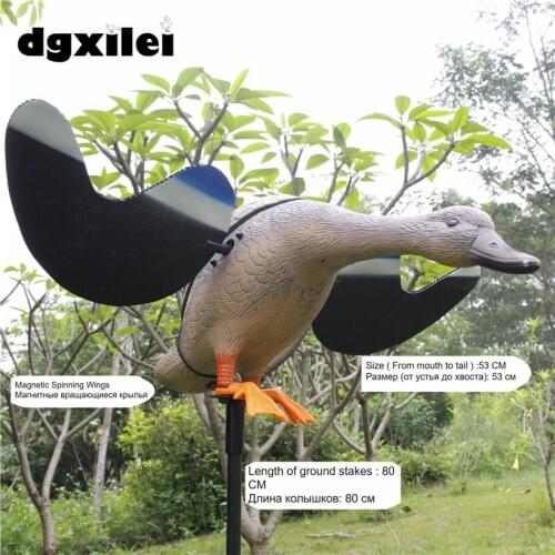Wholesale 6V Duck Decoy Remote Control Mallard Decoys For Duck Hunting With Magnet Spinning Wings