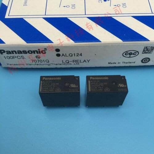 Original ALQ124 24VDC 5pin10A250VAC JQ1P-24V-F relays